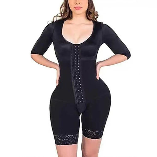 Bodysuit Body Shaper 欧美大码裤收腹塑身连体衣三排扣束身衣女