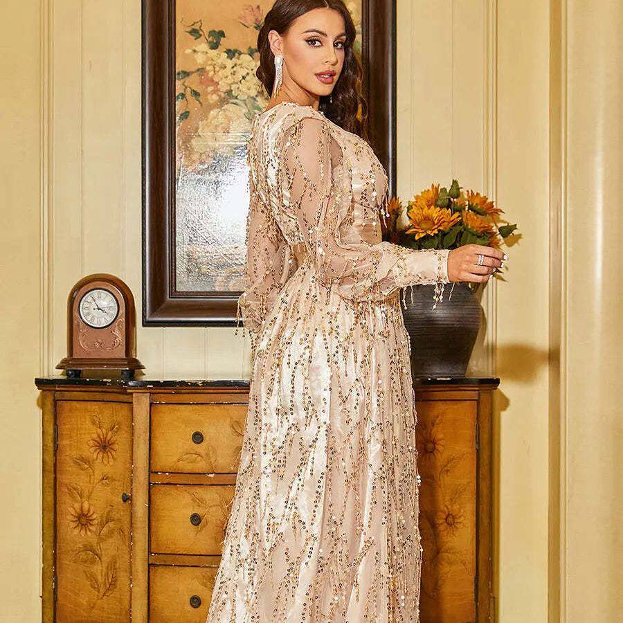 Sexy Sequins Prom dress Gowns Evening Dresses Women Elegant