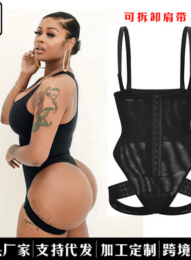 新款Butt Lifter跨境连体衣束身衣高腰收腰提臀美体收腹裤