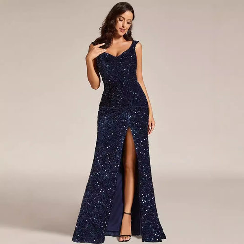 生日性感连衣裙晚礼服 evening party dress long maix birthday