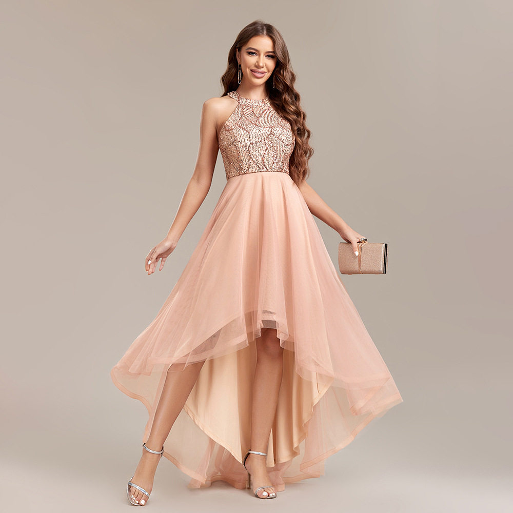 Large Irregular Ball Birthday Dress Dress 生日聚会礼服裙子女