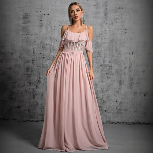 evening party dress wedding long maxi birthday gown 礼服长裙