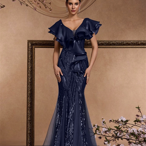 Sexy Birthday Evening Party Dress Women Party Dress 礼服长裙