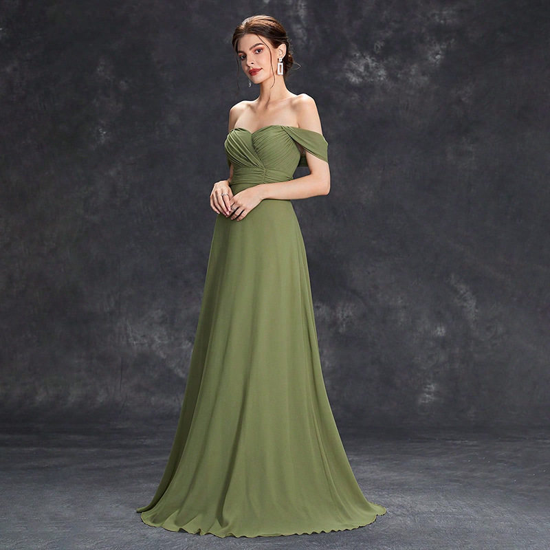 晚礼服裙高级感宴会气质主持人学生名媛轻奢毕业礼服裙高个子长裙