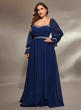evening party dress long maxi gown night club plus size 礼服