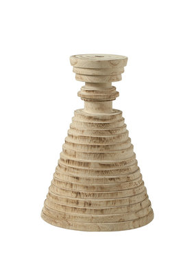 现代简约几何柱形实木摆件样板间售楼处酒店民宿客厅装饰工艺品