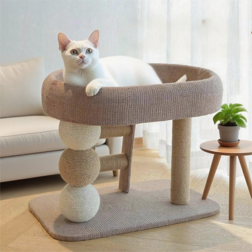 猫抓板猫窝一体双层猫爬架剑麻猫窝小型玩具不占地夏季凉席不掉屑