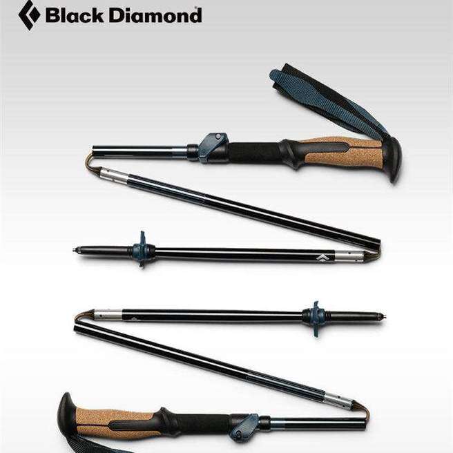 26新品BlackDiamond黑钻BD登山折叠杖铝合金户外徒步手杖112560