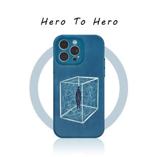 孤独牢笼 适用苹果华为小米手机壳17promax磁吸iPhone16新款15文艺14个性简约13小众高级感12菲林手机壳全包