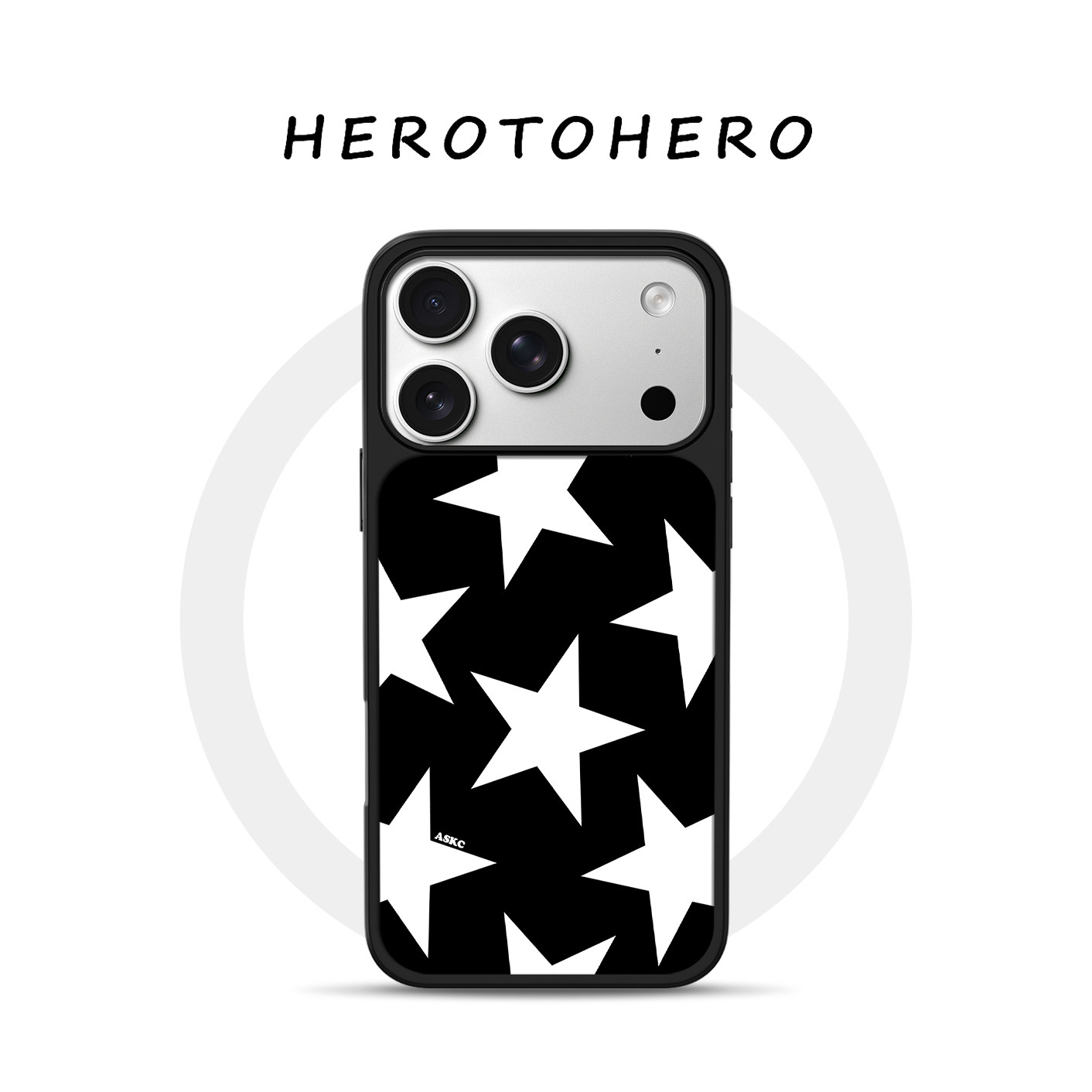 朱志鑫同款简约黑白星星 适用苹果小米手机壳18promax磁吸iPhone17新款16高级小众15美式个性14全包13手机壳