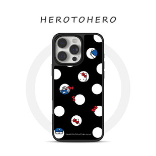 韩系ins波点hellokitty凯蒂猫 适用苹果华为小米手机壳iPhone17promax磁吸16超可爱15卡通14小众高级13手机壳