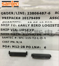 SAMTEC申泰连接器SFC-115-T2-L-D-A 原厂订货 进口原装正品