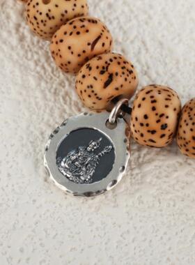 纯银莲师小吊坠饰品挂件莲花生