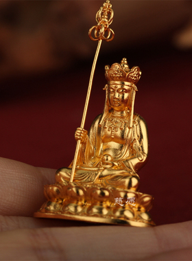 纯银家居摆件地藏王菩萨佛堂供奉