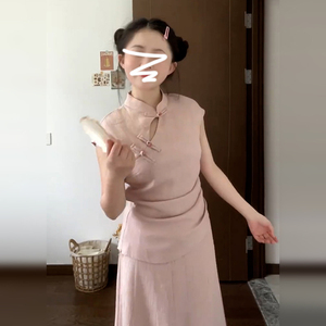 新中式国风改良禅意穿搭一整套女夏季高级感今年流行漂亮裙子套装