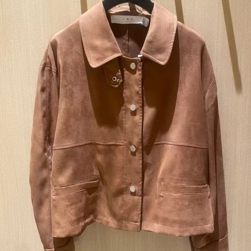 IRO麂皮感哑光外套短款赵今麦