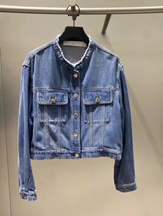 许静同款PEACH IRO2026新款莱赛尔牛仔套装外套短裤法式轻奢