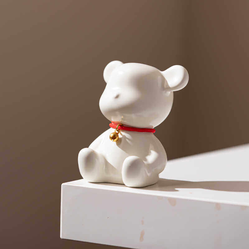 创意陶瓷茶宠摆件可爱动物景观饰品桌面茶具配件