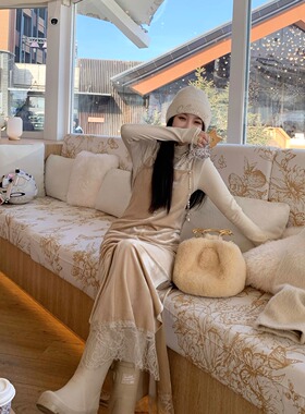 le serein画廊情书 节日封神内搭套装 自发热高领打底/丝绒吊带裙