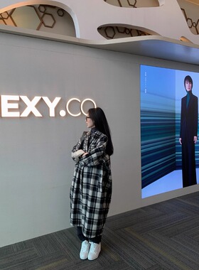 早秋格纹外套系列 CE琳磨毛色织格纹衬衫/is*el宽松羊毛呢大衣