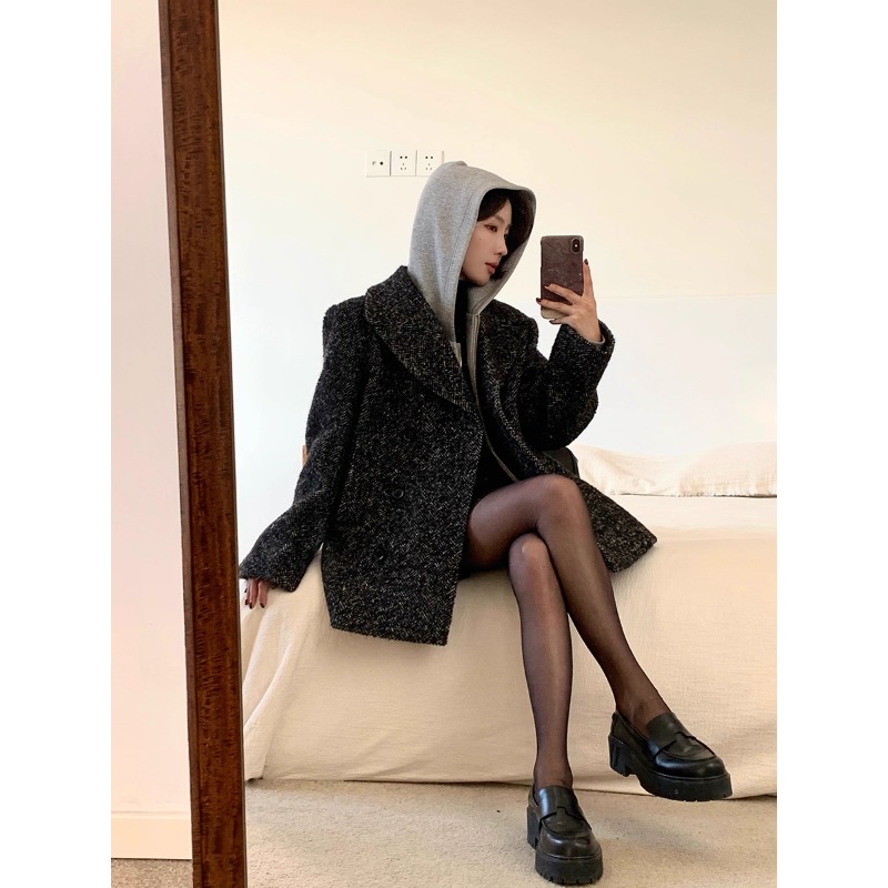 高定西装+卫衣系列 950G羊毛双面呢/100澳毛/进口定制人字纹