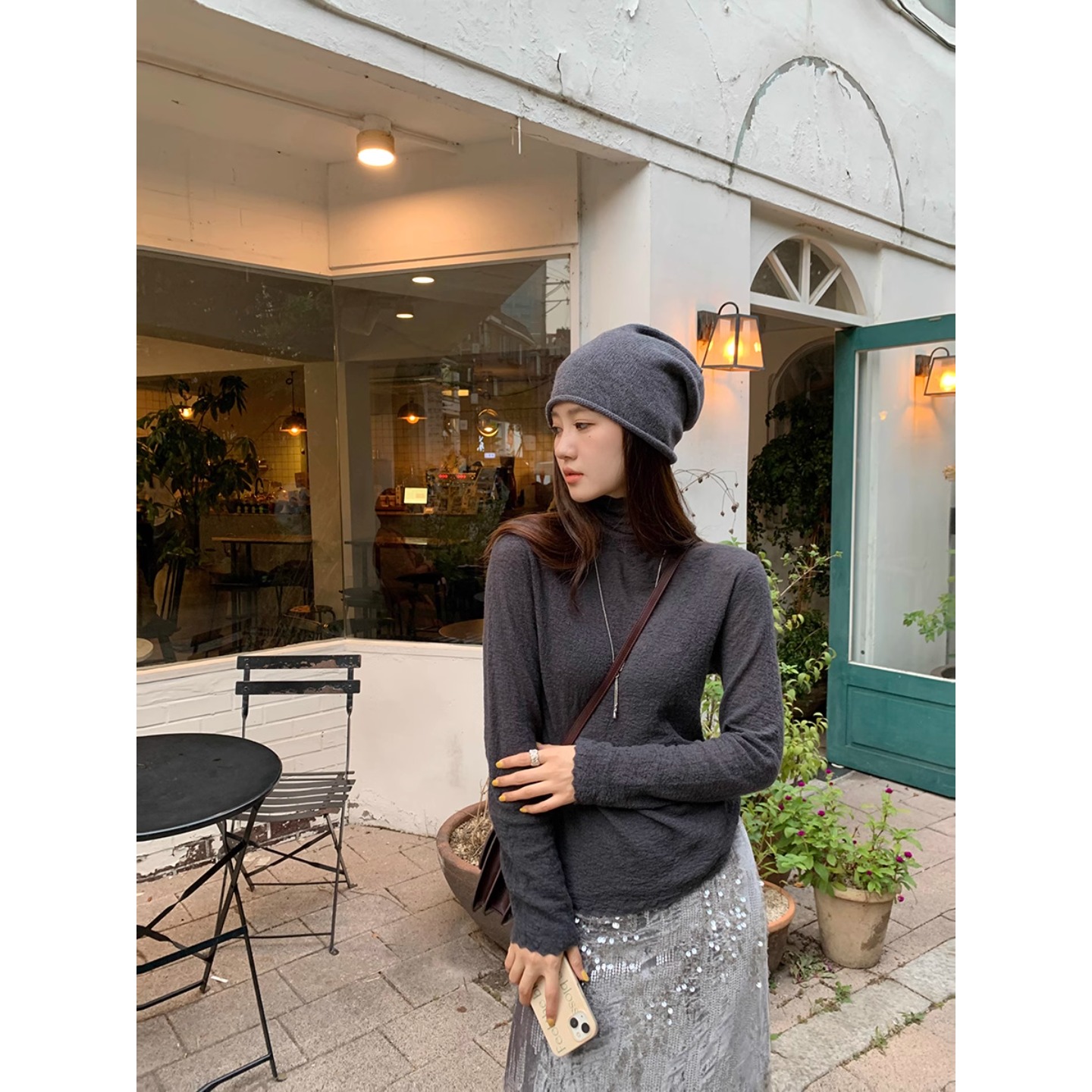 daily每日打底衫 超弹绵羊毛云绒纱 肌理感高领毛衣 内搭叠穿王簰