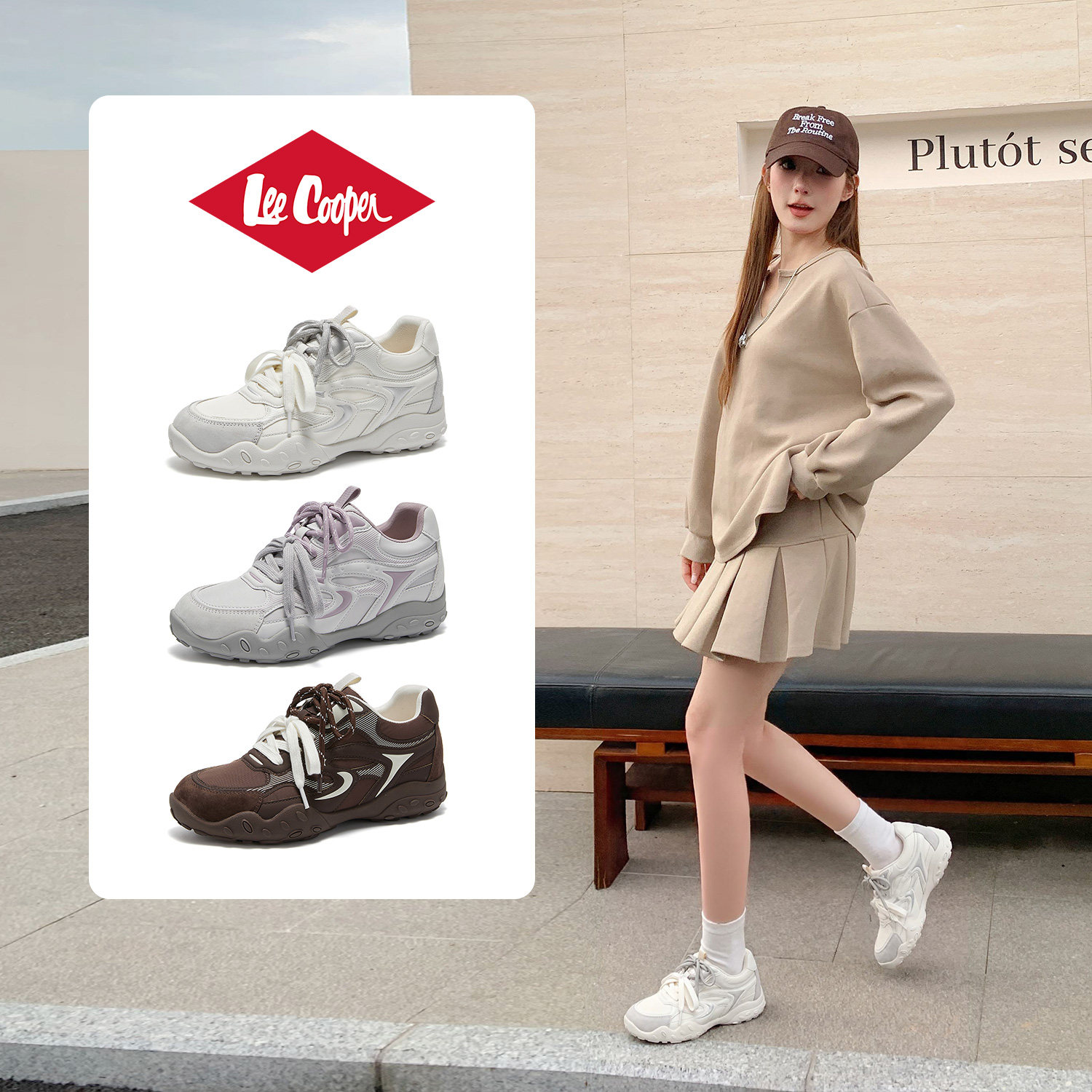 LeeCooper官方正品鞋子休闲鞋女图片