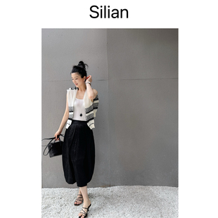 balloon skirt 极简风｜分割线设计感遮胯显瘦｜立体花苞气球半裙