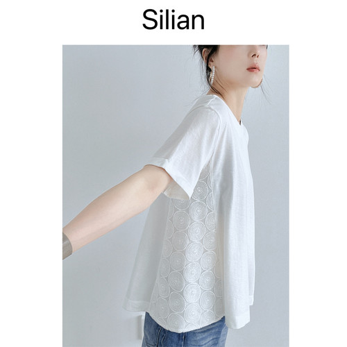 进店福利｜Silian｜纯日本单｜蕾丝短袖T恤Tee