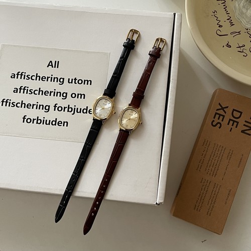 IEKE椭圆形复古轻奢女手表