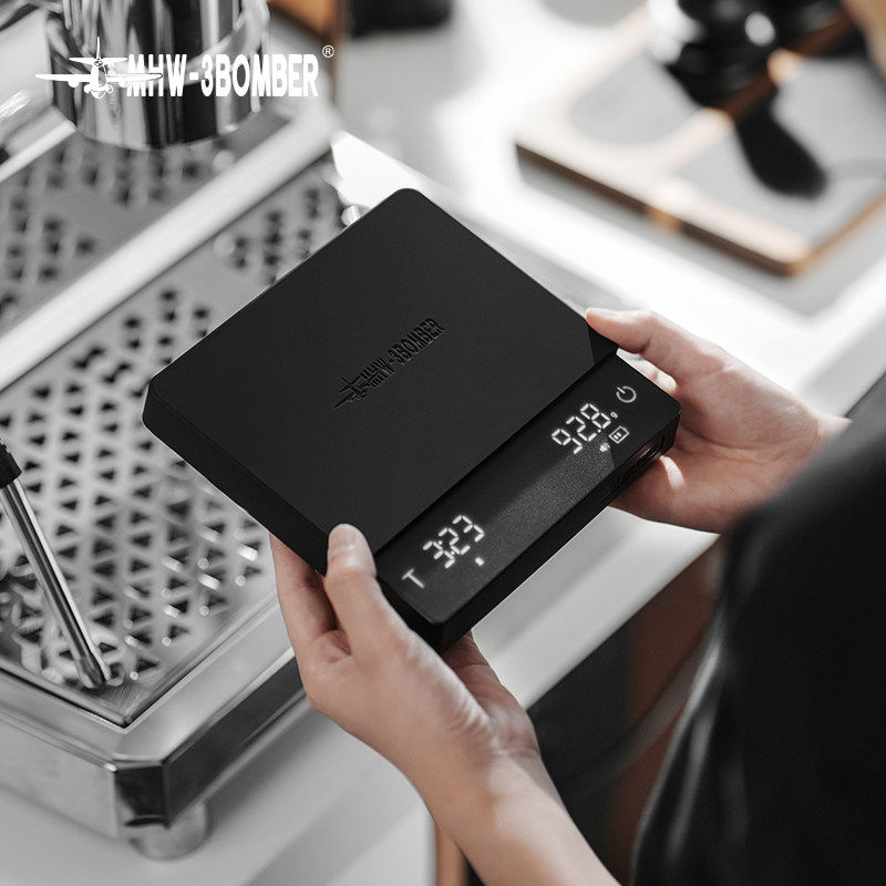 轰炸机小魔方3.0咖啡电子秤意式手冲咖啡豆秤智能称重计时秤黑镜,餐饮具,智能秤/计时秤/咖啡电子秤,淘宝优惠券,粉丝福利购,淘宝优惠卷