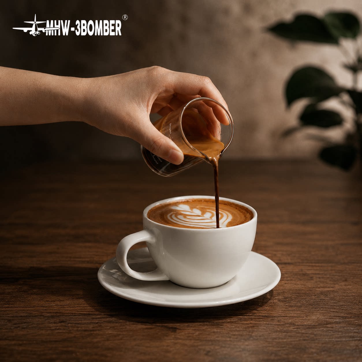 MHW轰炸机咖啡杯Mars火星杯 陶瓷杯意式ins拿铁杯拉花杯爱陶乐PCA