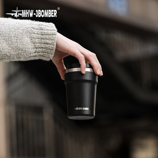 MHW轰炸机cooki随行杯 保温便携咖啡杯 车载不锈钢双层保冷