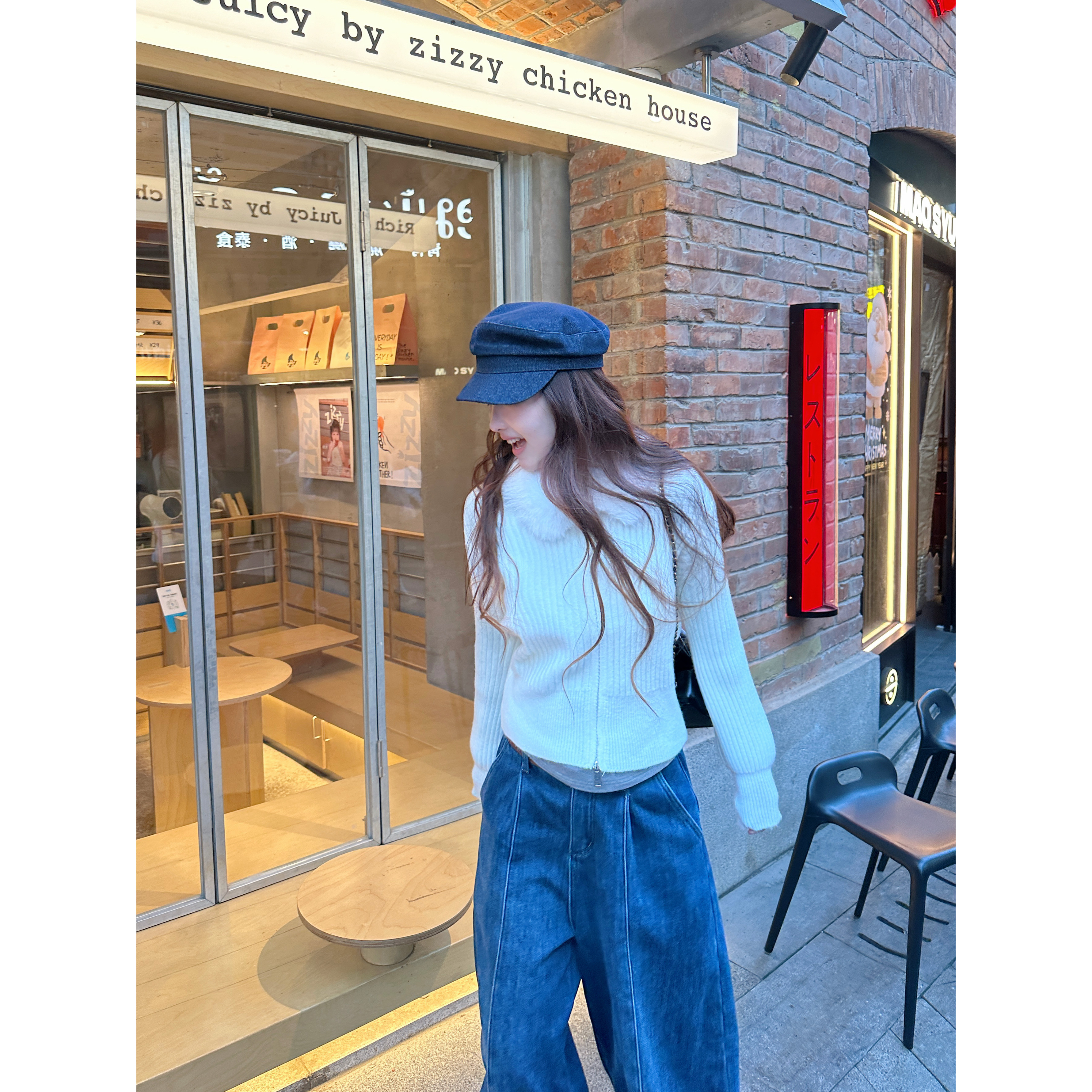 WANNANKE 冬夜序曲 软绒绒毛领拼接双拉链毛衣外套高级短款针织衫,女装/女士精品,毛针织衫,淘宝优惠券,粉丝福利购,淘宝优惠卷