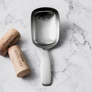 勺子哥方头勺短柄大头勺高颜值网红勺子304不锈钢麦片勺咖啡豆勺