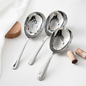 橙姐同款 汤勺 勺子哥长柄特别好看 鹅蛋勺大号304 316不锈钢分餐