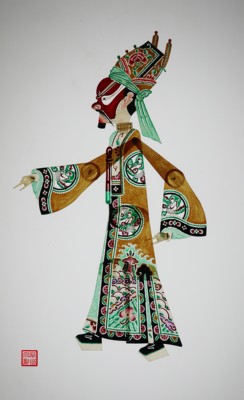 民间特色手工艺品陕西华县皮影净角戏曲装饰摆件礼品礼物家居