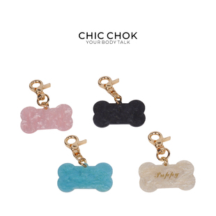 CHICCHOK小狗牌骨头牌项链项圈吊坠挂饰挂件铃铛身份牌刻字铭牌