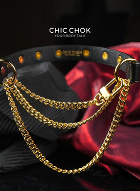 进口原创设计真皮项圈choker