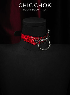 CHICCHOK龙牙禁锢项圈choker项链鱼骨刺朋克复古荆棘角刺时尚夸张