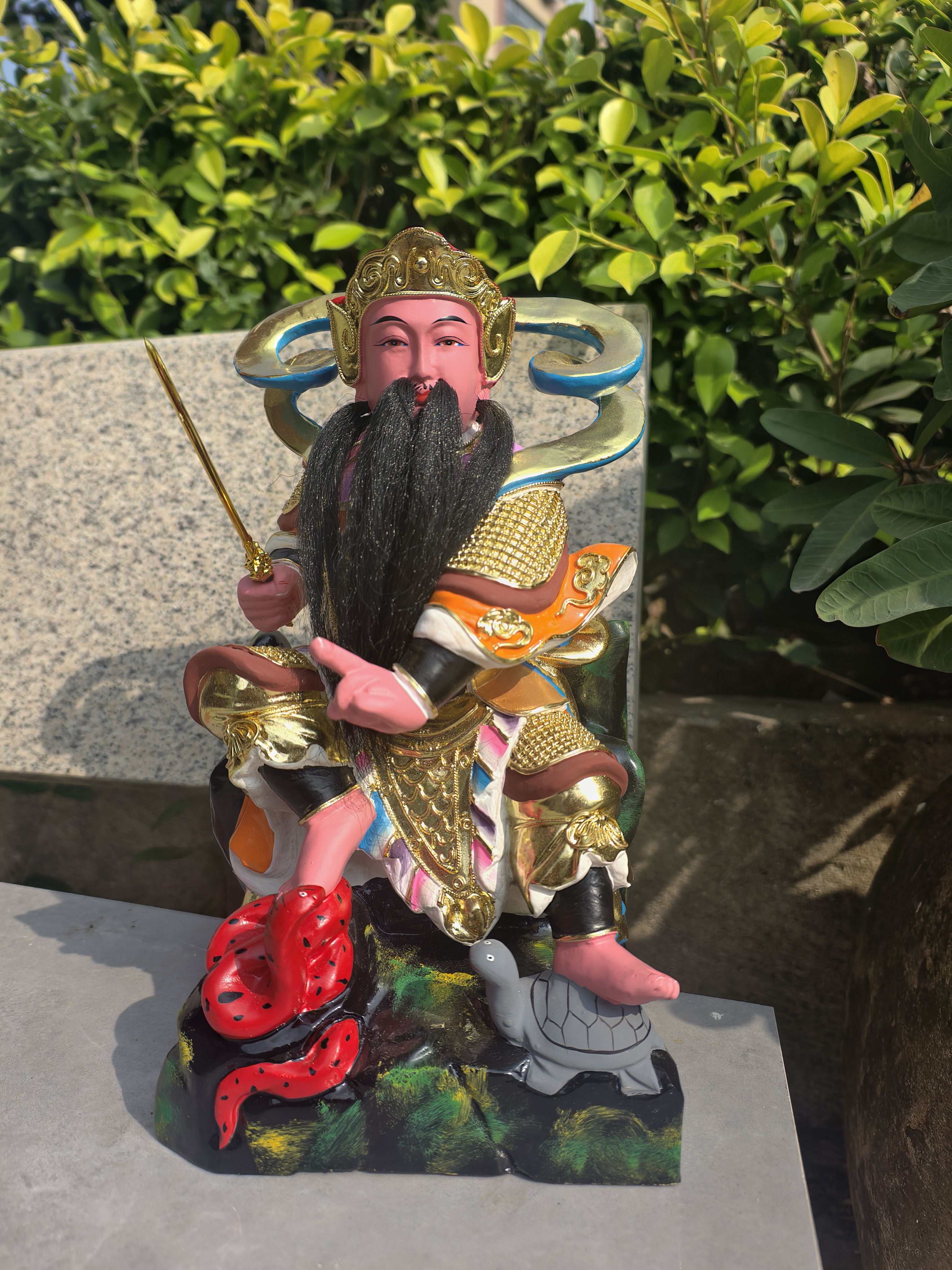 12寸香樟木雕真武大帝神像玄武大帝真武帝君佑圣真君玄天上帝实拍