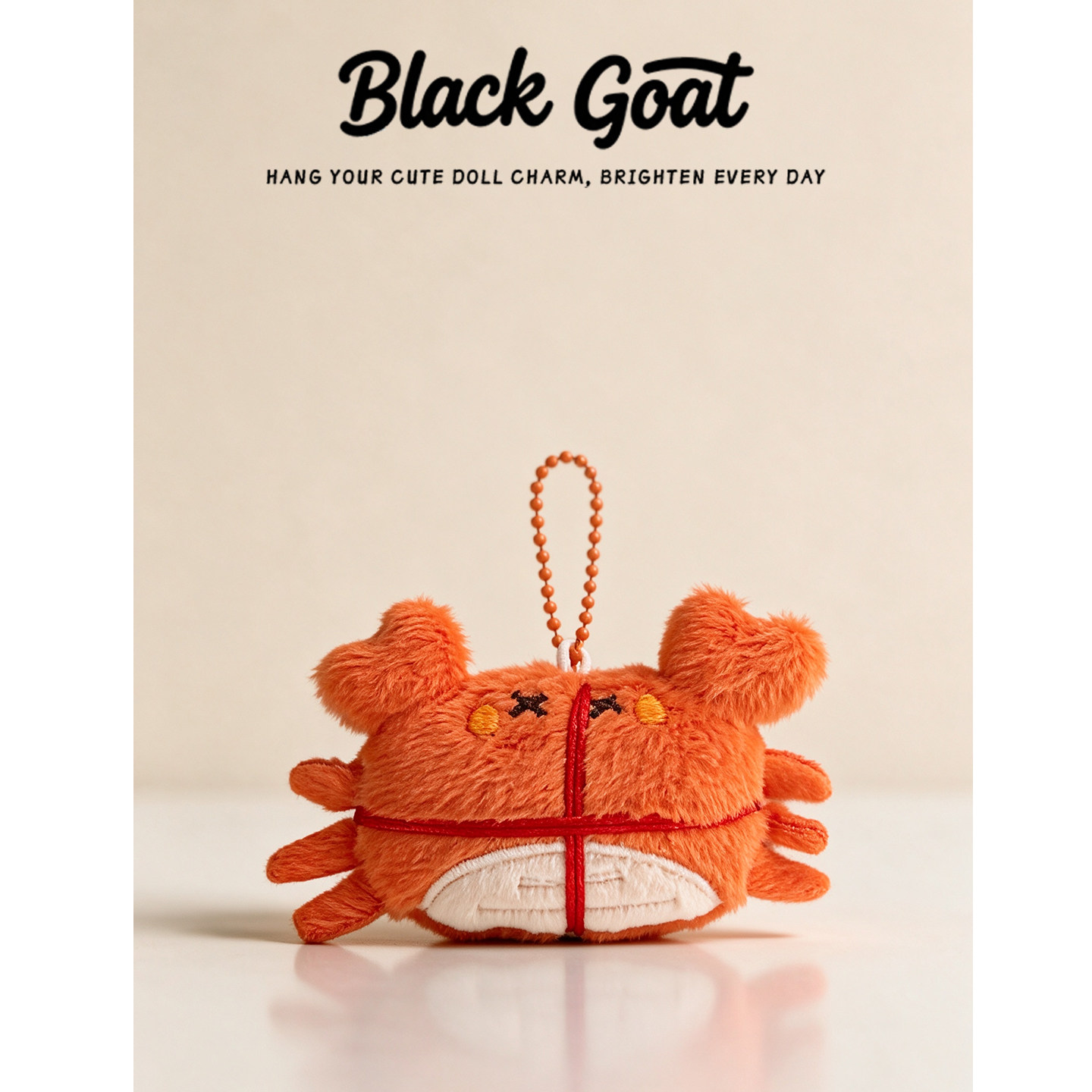 BlackGoat创意中秋大闸蟹挂件图片