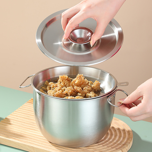 304不锈钢油壶食品级加厚厨房家用带过滤网油瓶提手款油盆储油罐