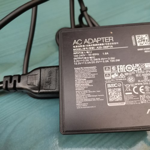 华硕笔记本Typec电源适配器20V-3.25A充电线15V12V9V5V-3A65W
