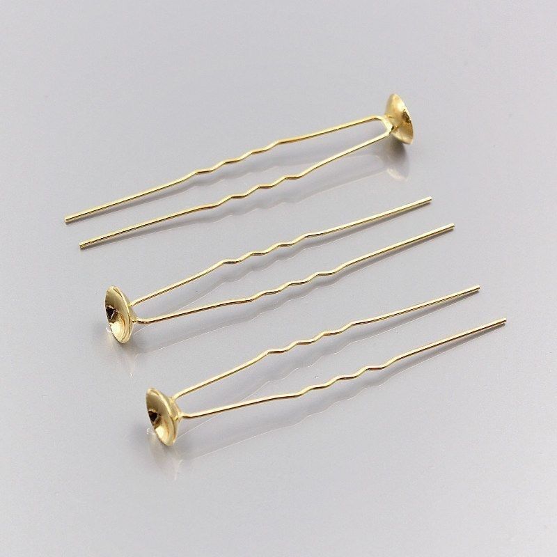 金属diy手工u型夹托盘发钗