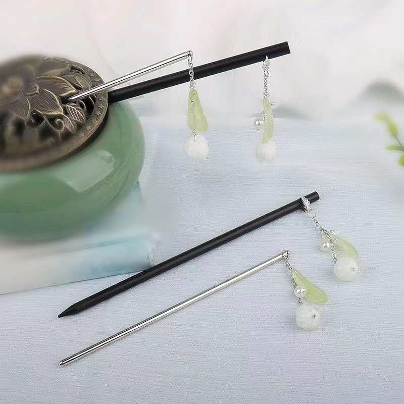 步摇汉服新款发钗木簪发簪简约
