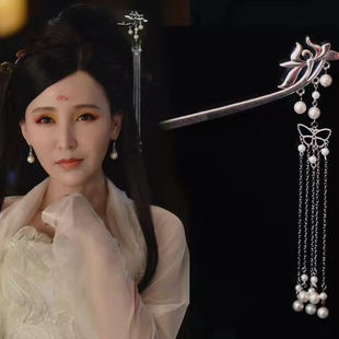 流苏古风头饰摆渡同款黄泉孟婆三七发饰步摇汉服cos发簪饰品