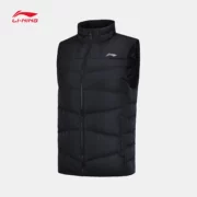 Li Ning xuống vest tập luyện nam mùa đông ấm áp đứng cổ áo sơ mi Slim nam vịt trắng AMRN043 - Áo thể thao