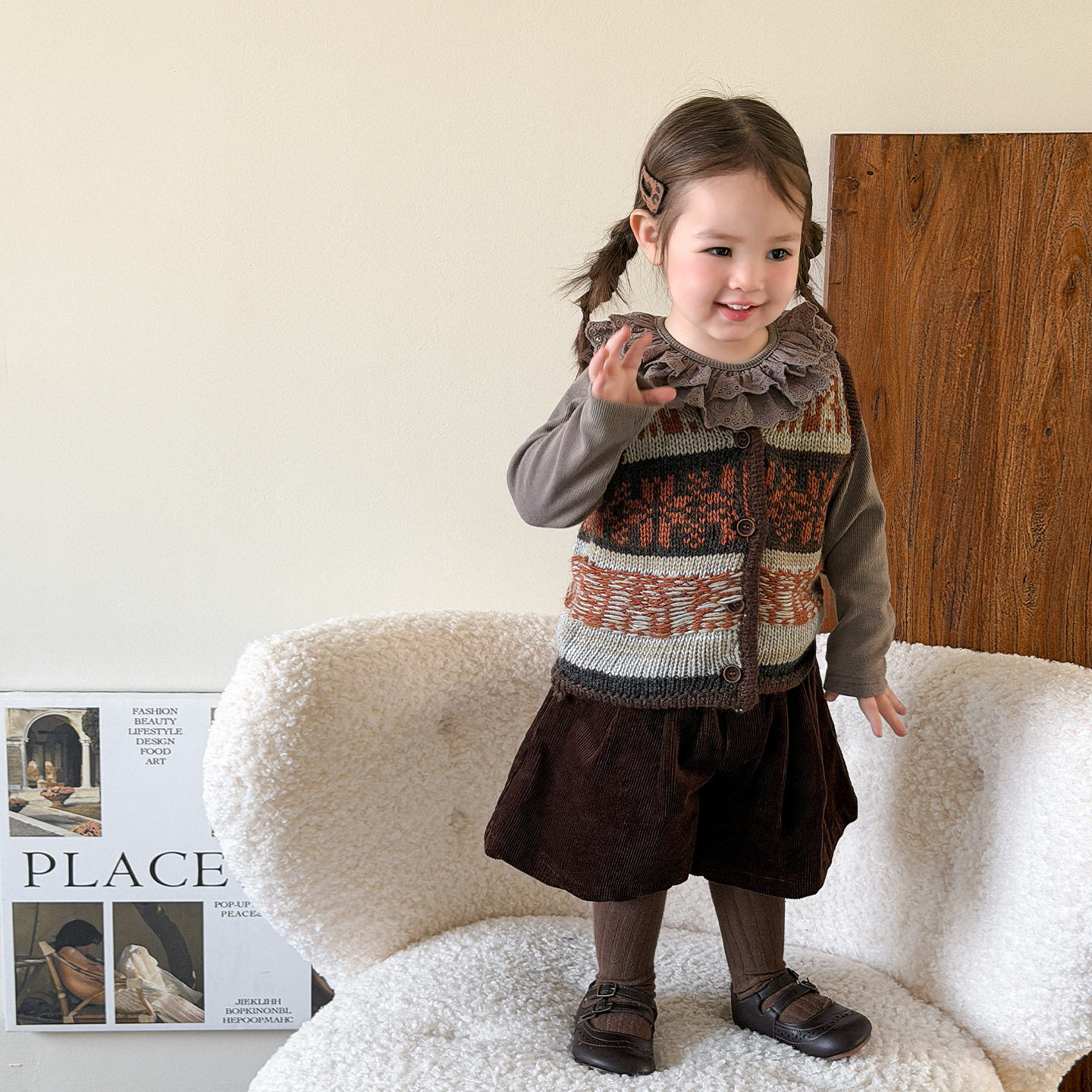 女童套装春装2026新款洋气儿童衣服婴儿女宝马甲,童装/婴儿装/亲子装,儿童运动套装,淘宝优惠券,粉丝福利购,淘宝优惠卷