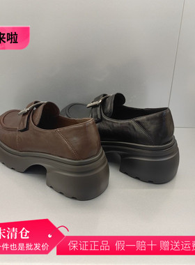 香香莉29035法式女鞋2025春季乐福鞋豆豆jk小皮鞋厚底单鞋